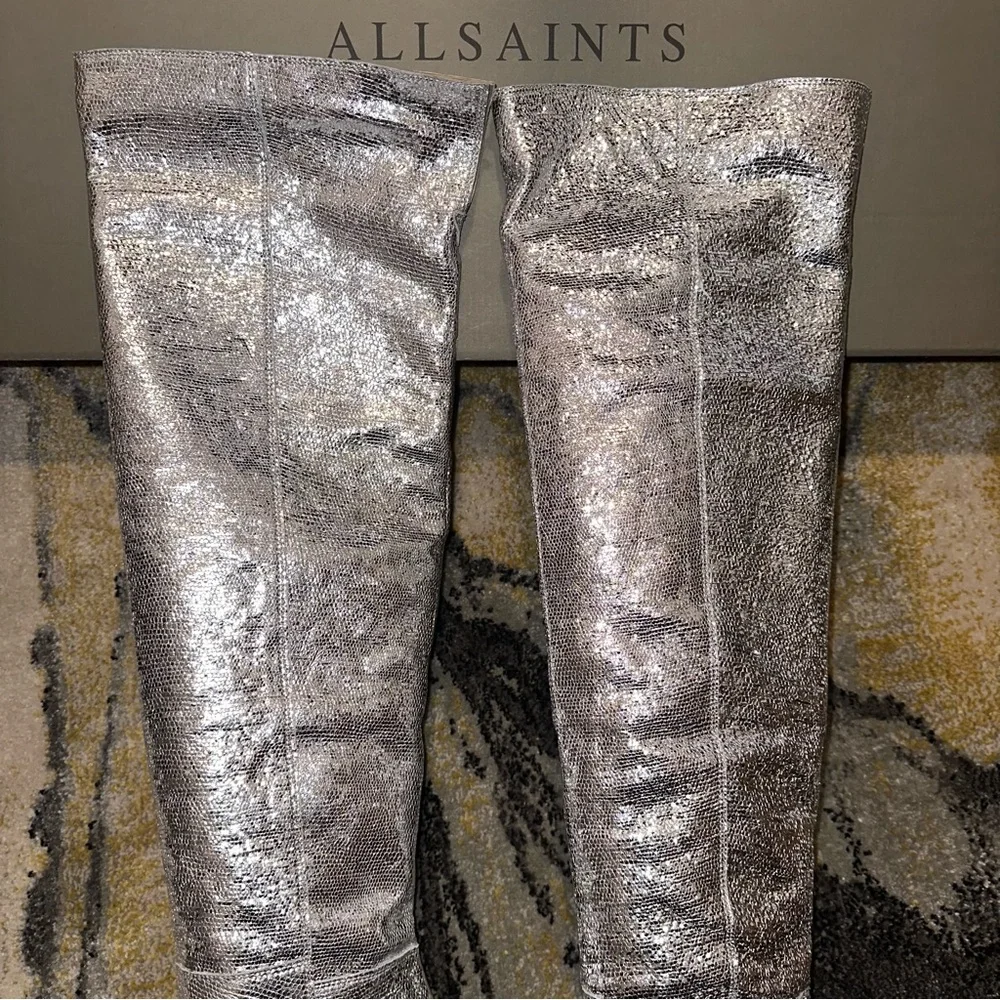 ALL SAINTS Leather OTK Boots